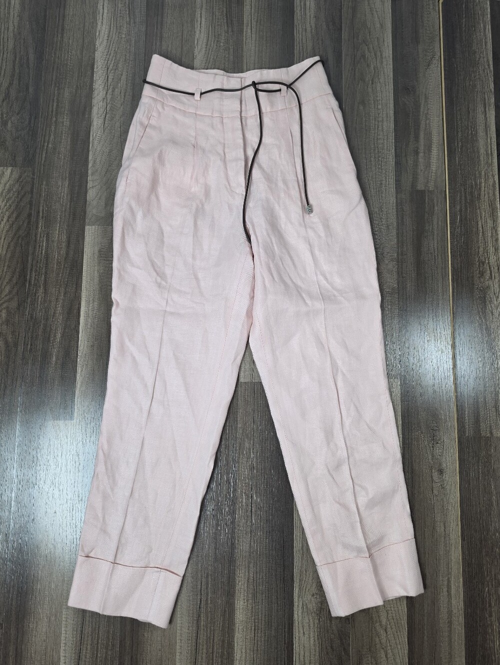 Peserico Pure Linen Gabardine Trousers Pink Pants Quiet Luxury Old Money Italy.4